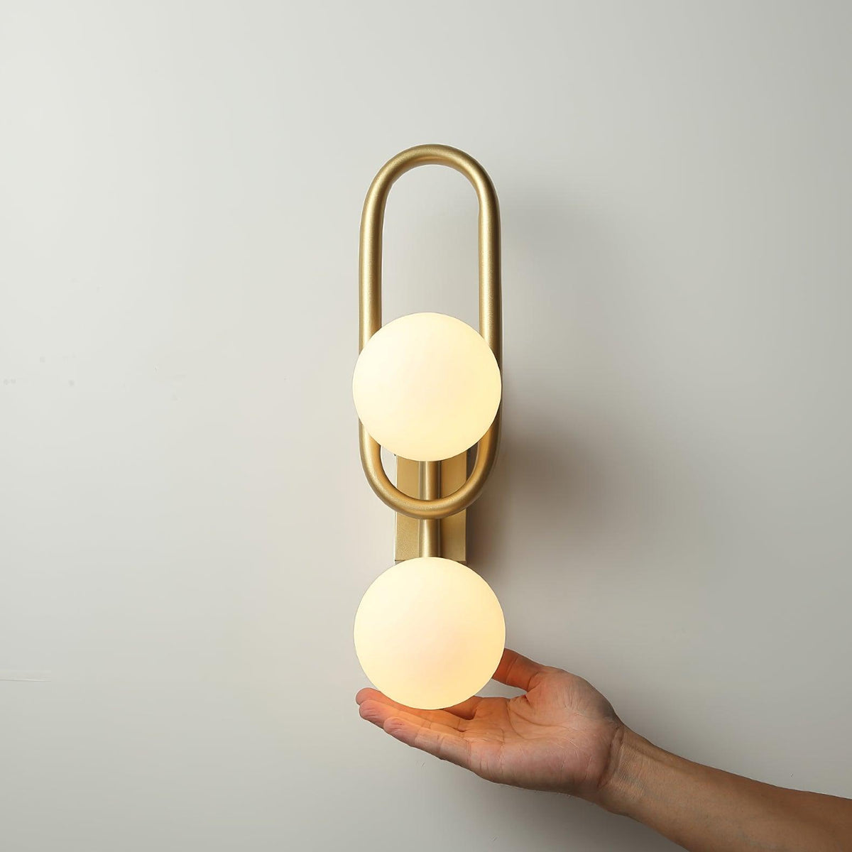 Alphaia aplique de pared moderno minimalista de vidrio