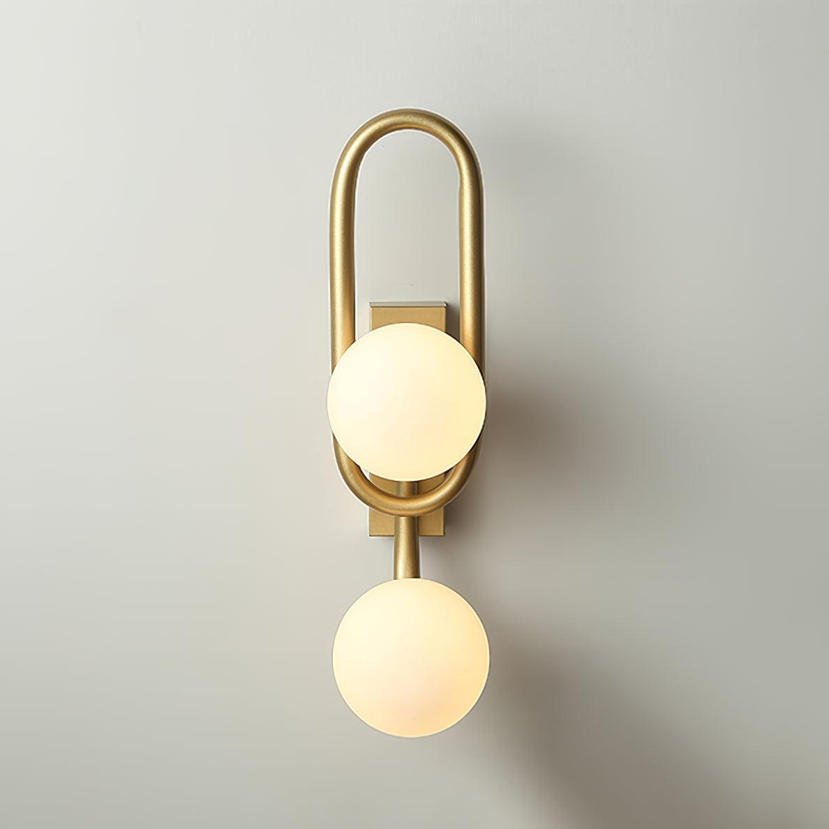Alphaia aplique de pared moderno minimalista de vidrio