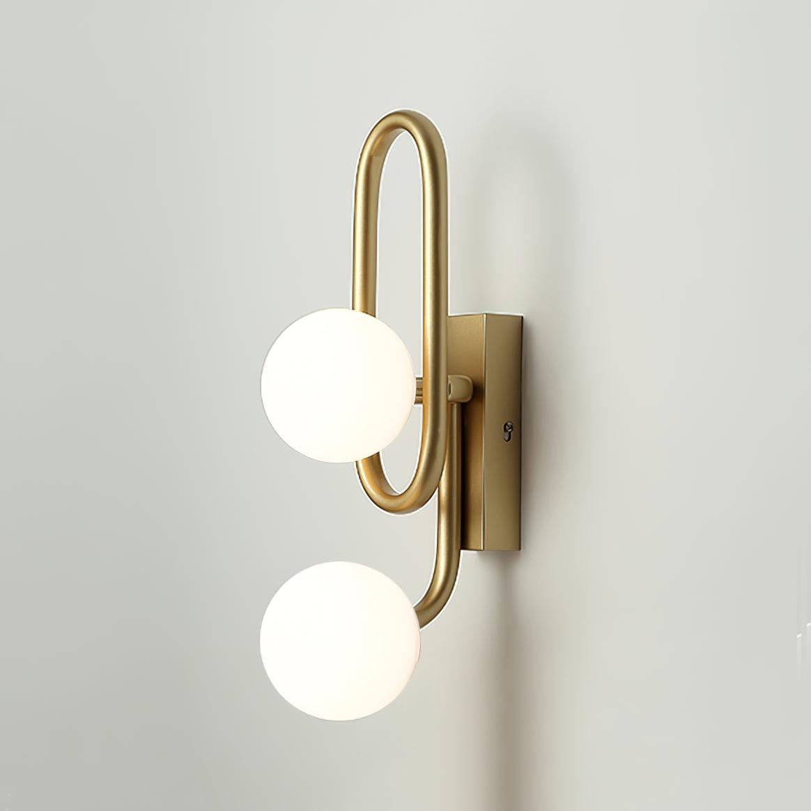 Alphaia aplique de pared moderno minimalista de vidrio