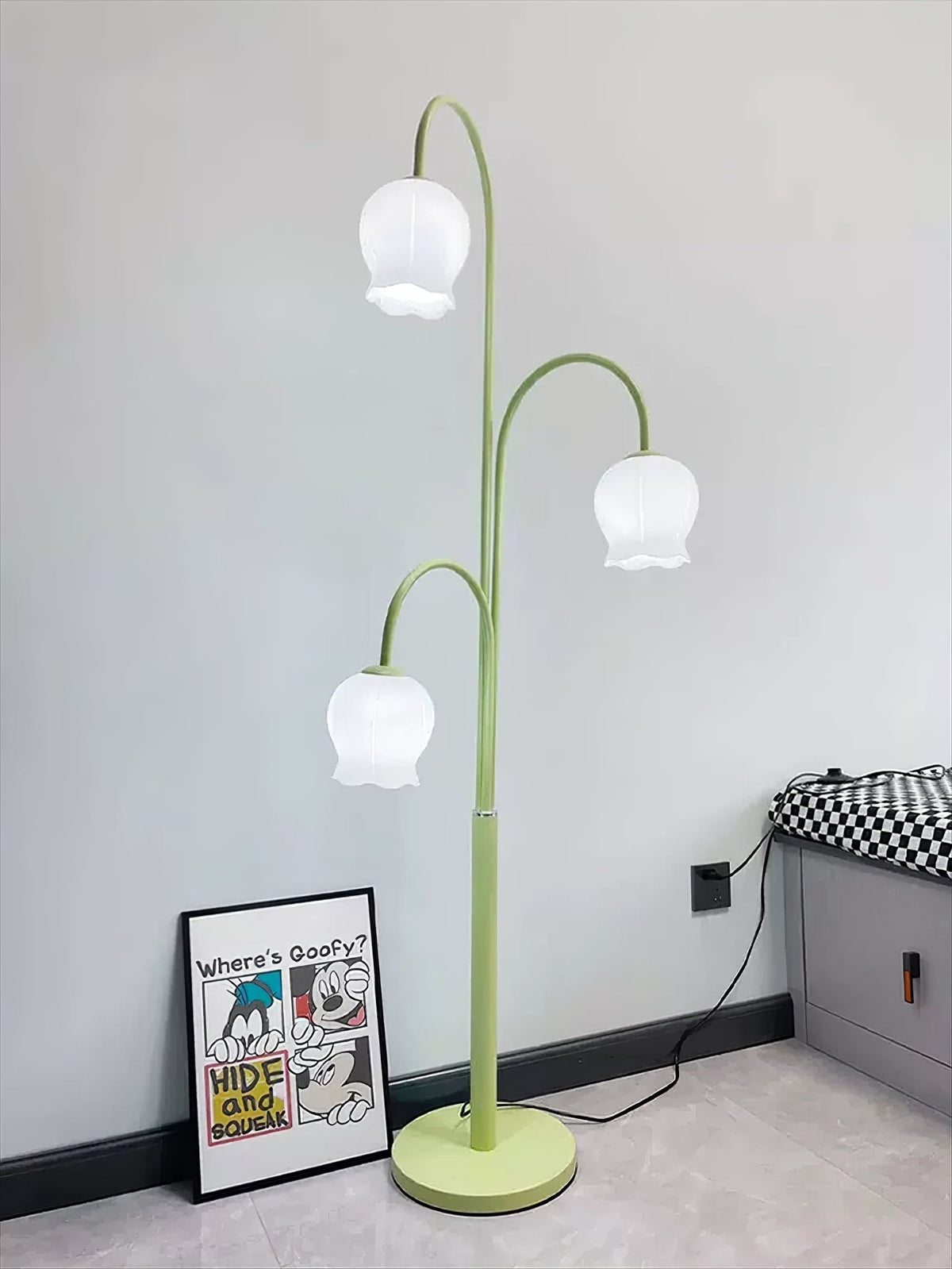 Lilic lámpara de pie Orchid