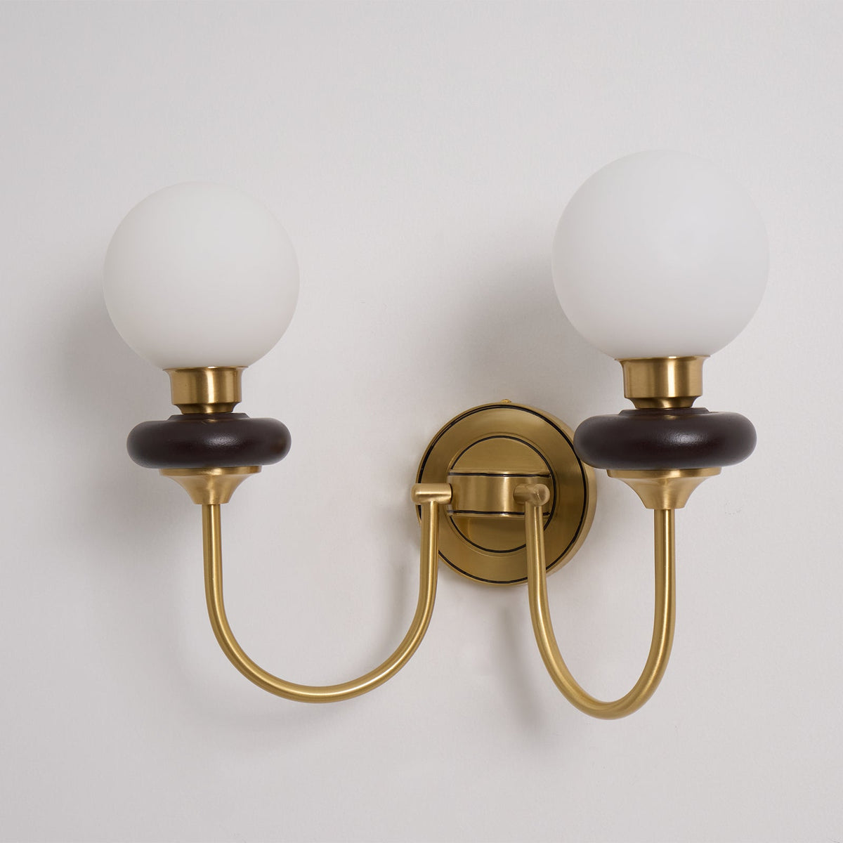 Elvalora aplique de pared Premium nogal vidrio nórdico Art
