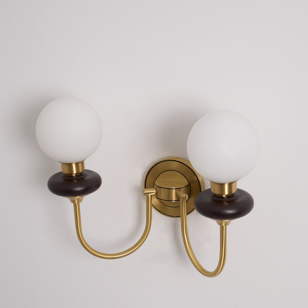 Elvalora aplique de pared Premium nogal vidrio nórdico Art