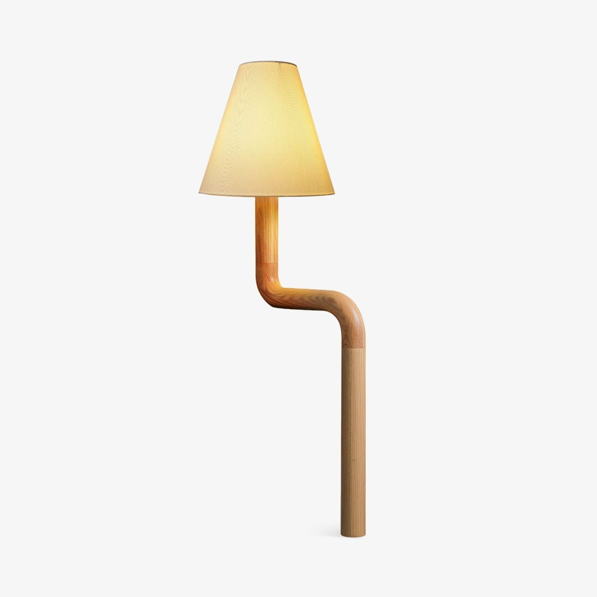 Syleielle lámpara de mesa de madera curva