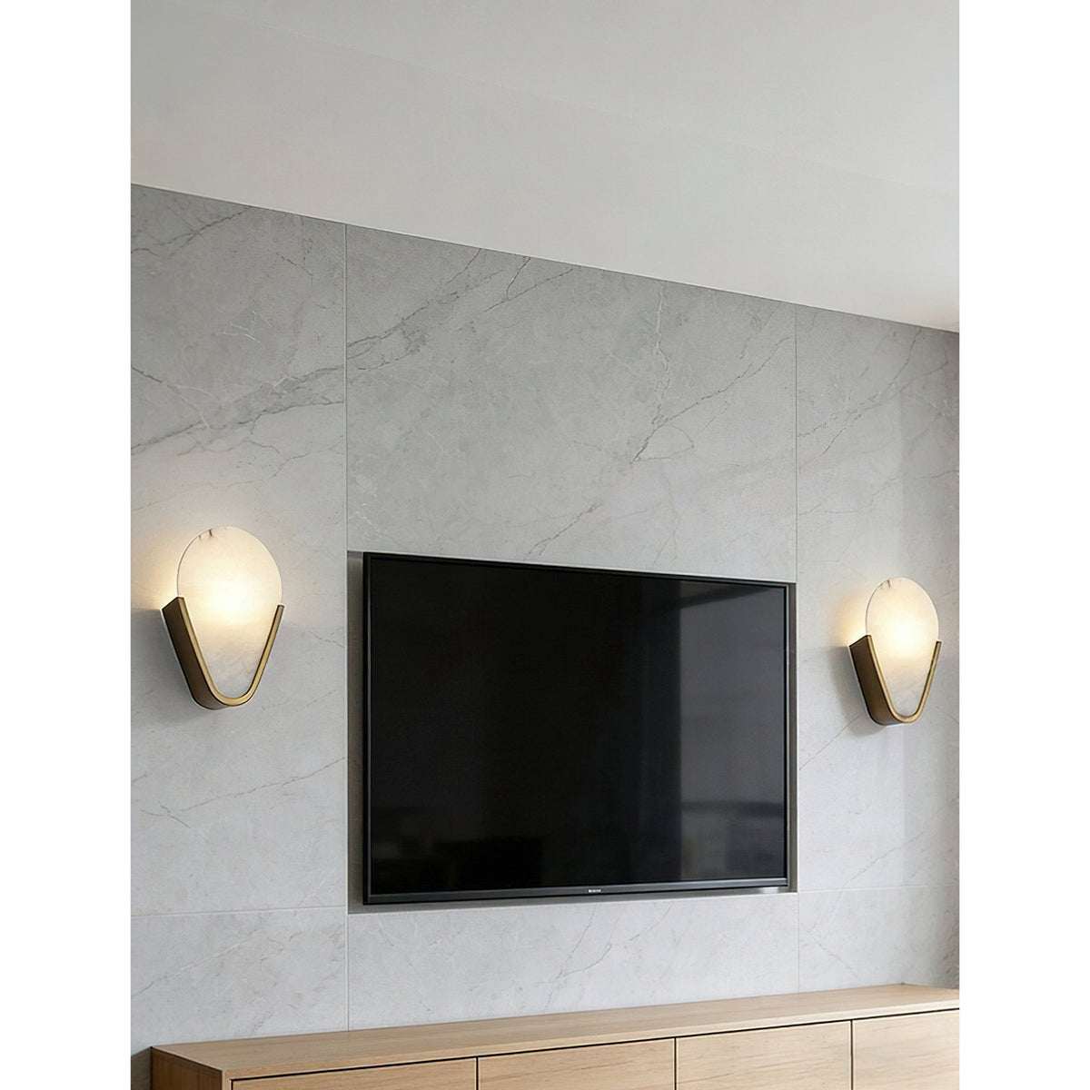Bernina aplique de pared alabastro