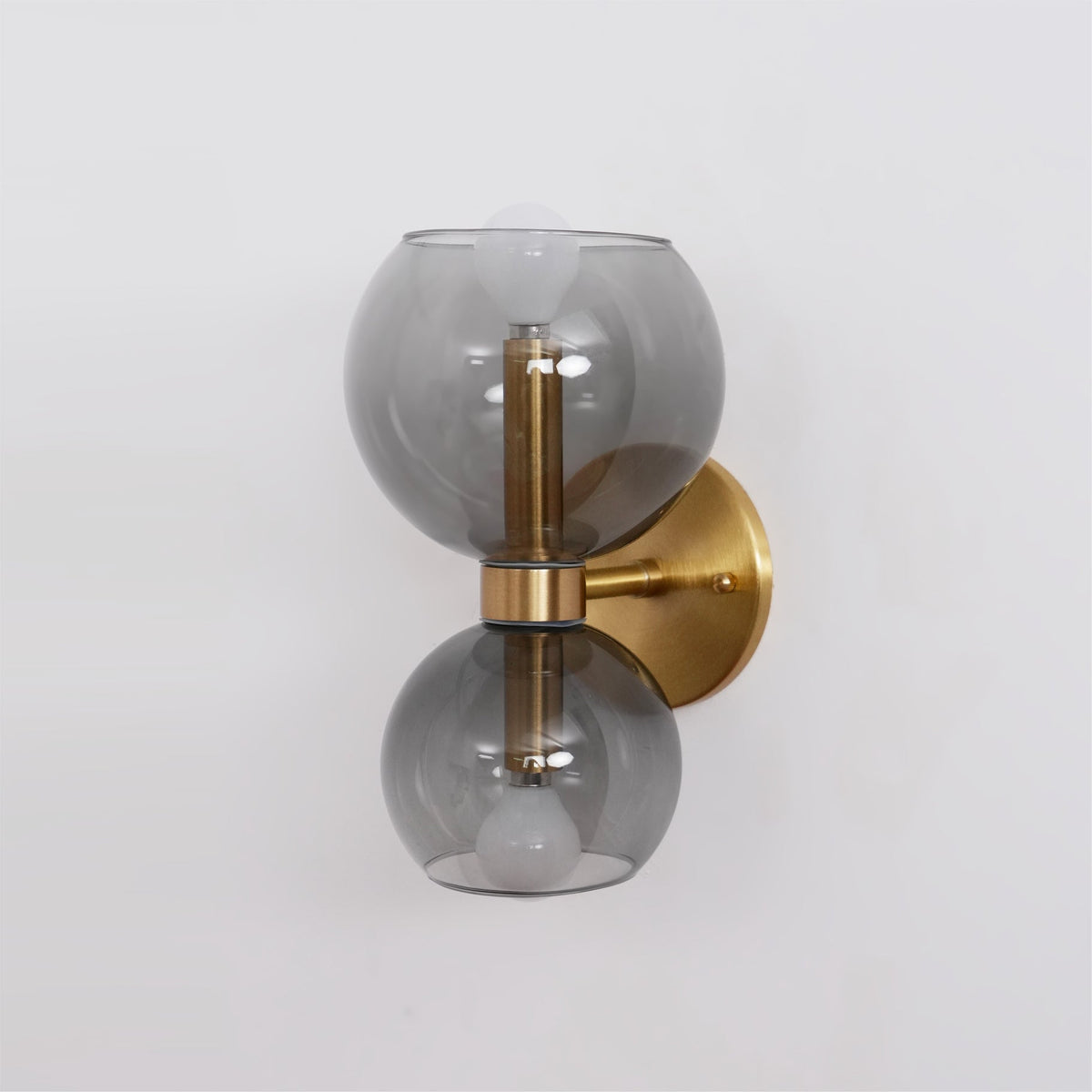 Umarion aplique de pared redondo con vidrio perla