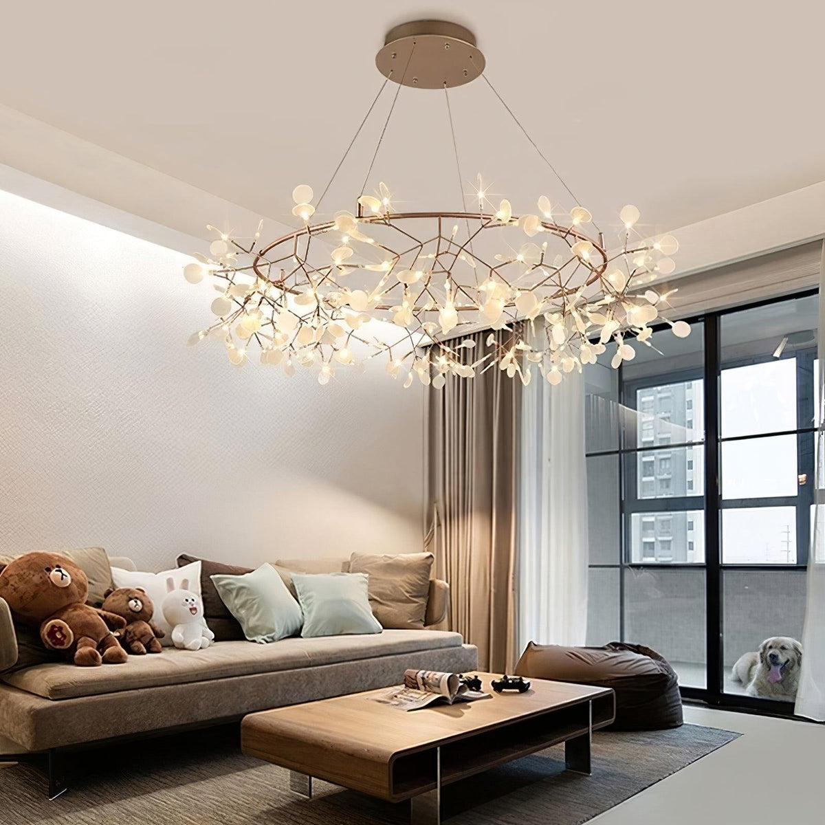 Dore lámpara de araña Firefly Branch LED