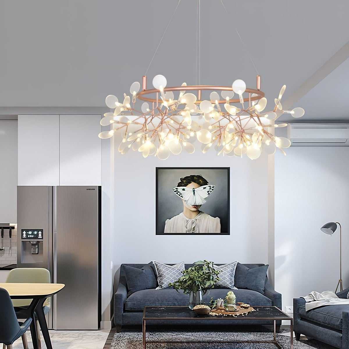 Dore lámpara de araña Firefly Branch LED
