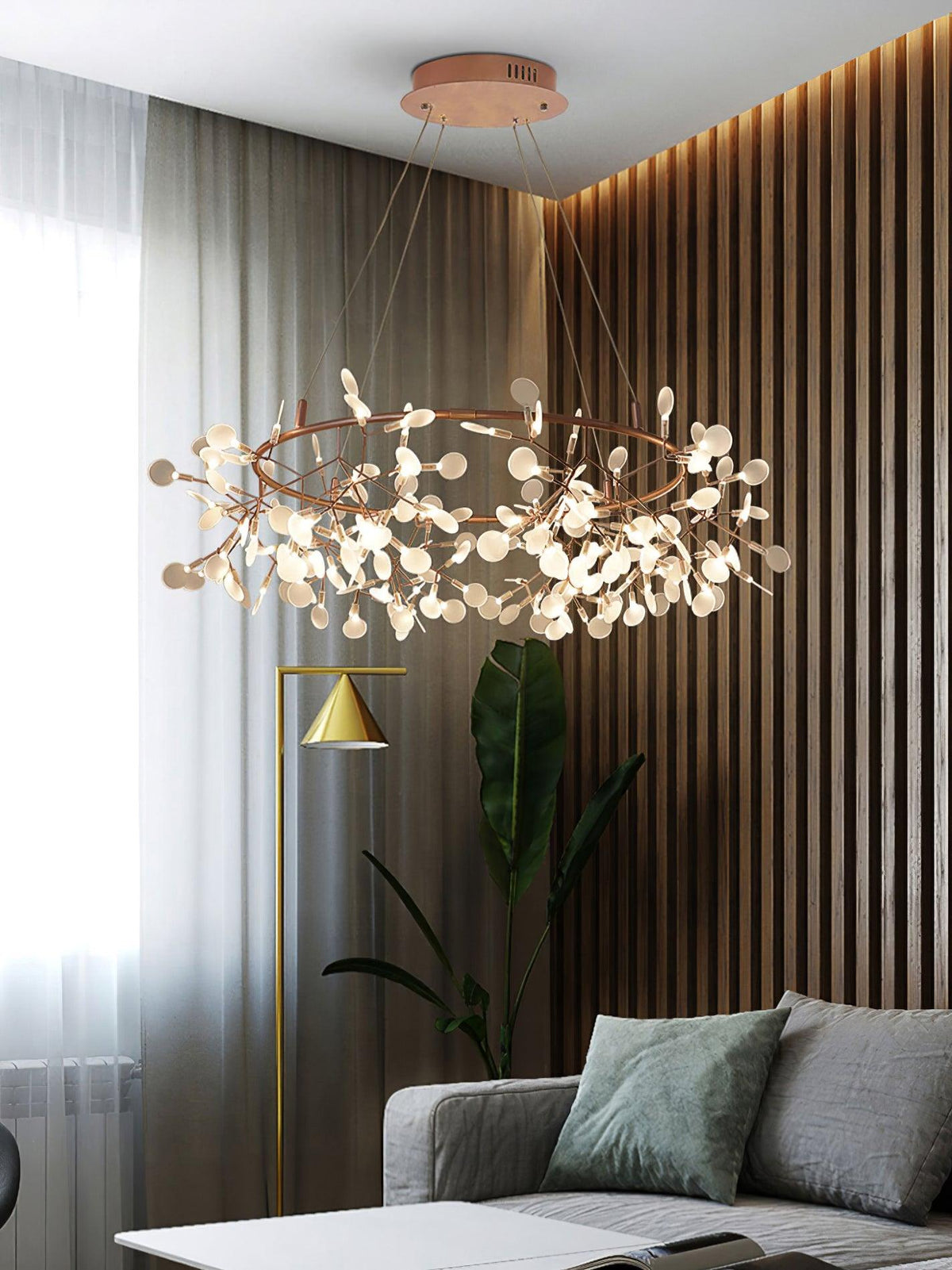 Dore lámpara de araña Firefly Branch LED