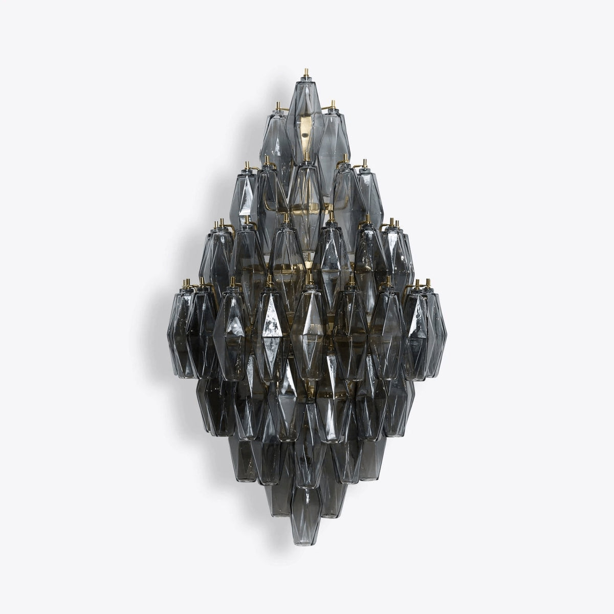 Zyrelis aplique de pared de vidrio polihedral