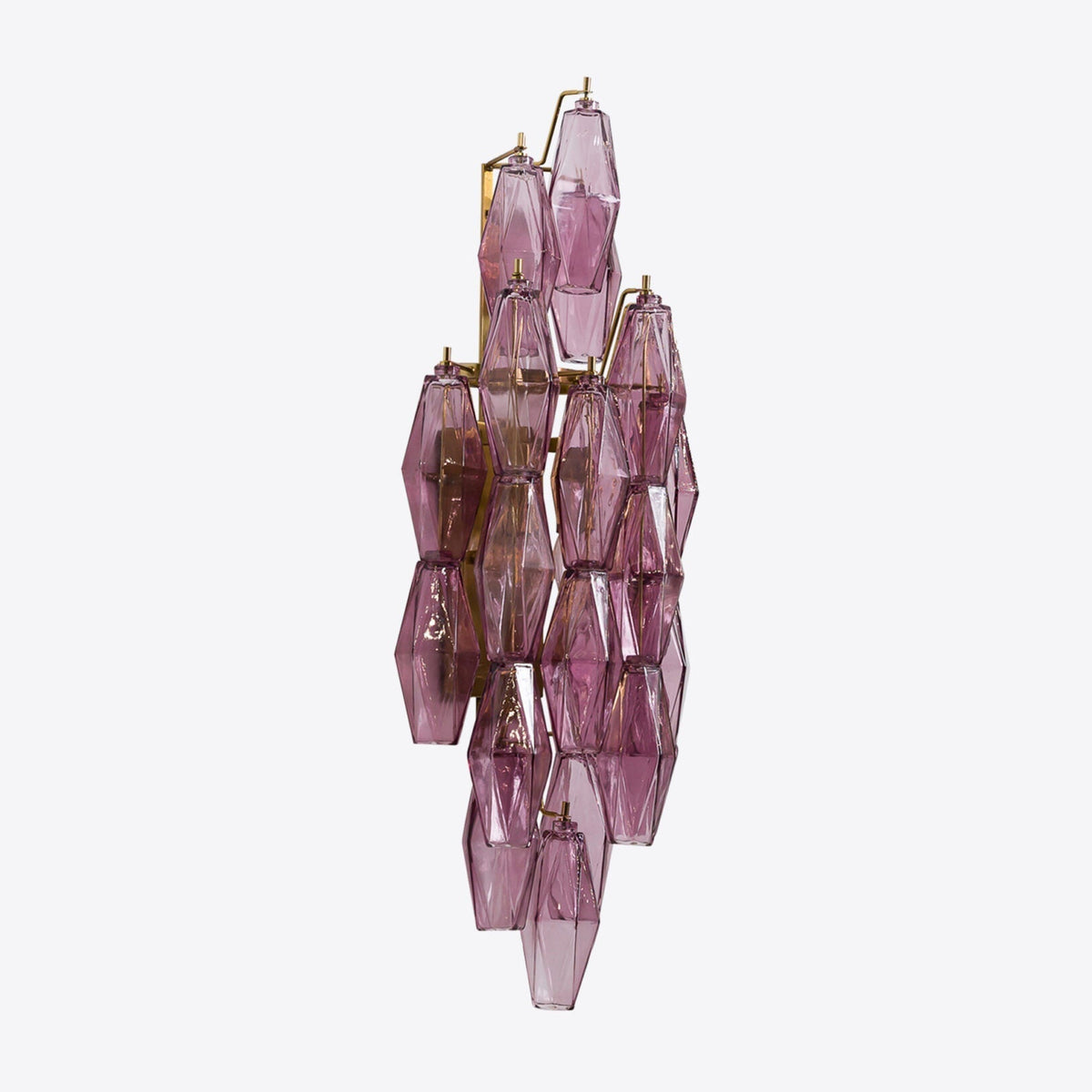 Zyrelis aplique de pared de vidrio polihedral