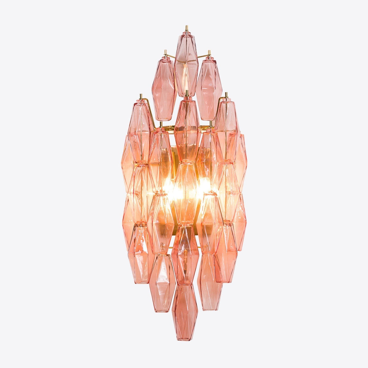 Zyrelis aplique de pared de vidrio polihedral