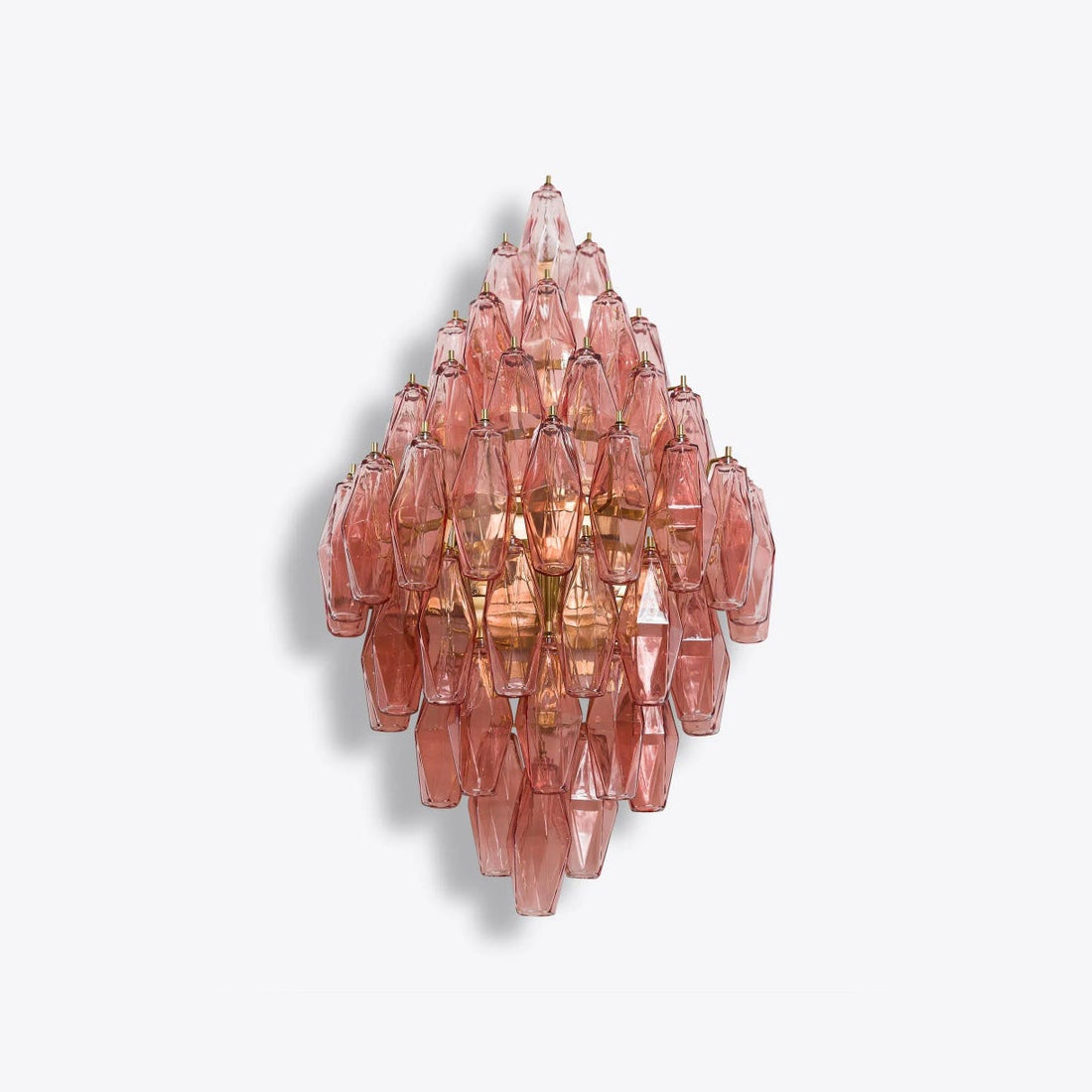 Zyrelis aplique de pared de vidrio polihedral