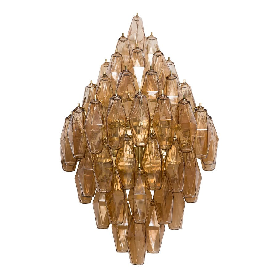 Zyrelis aplique de pared de vidrio polihedral
