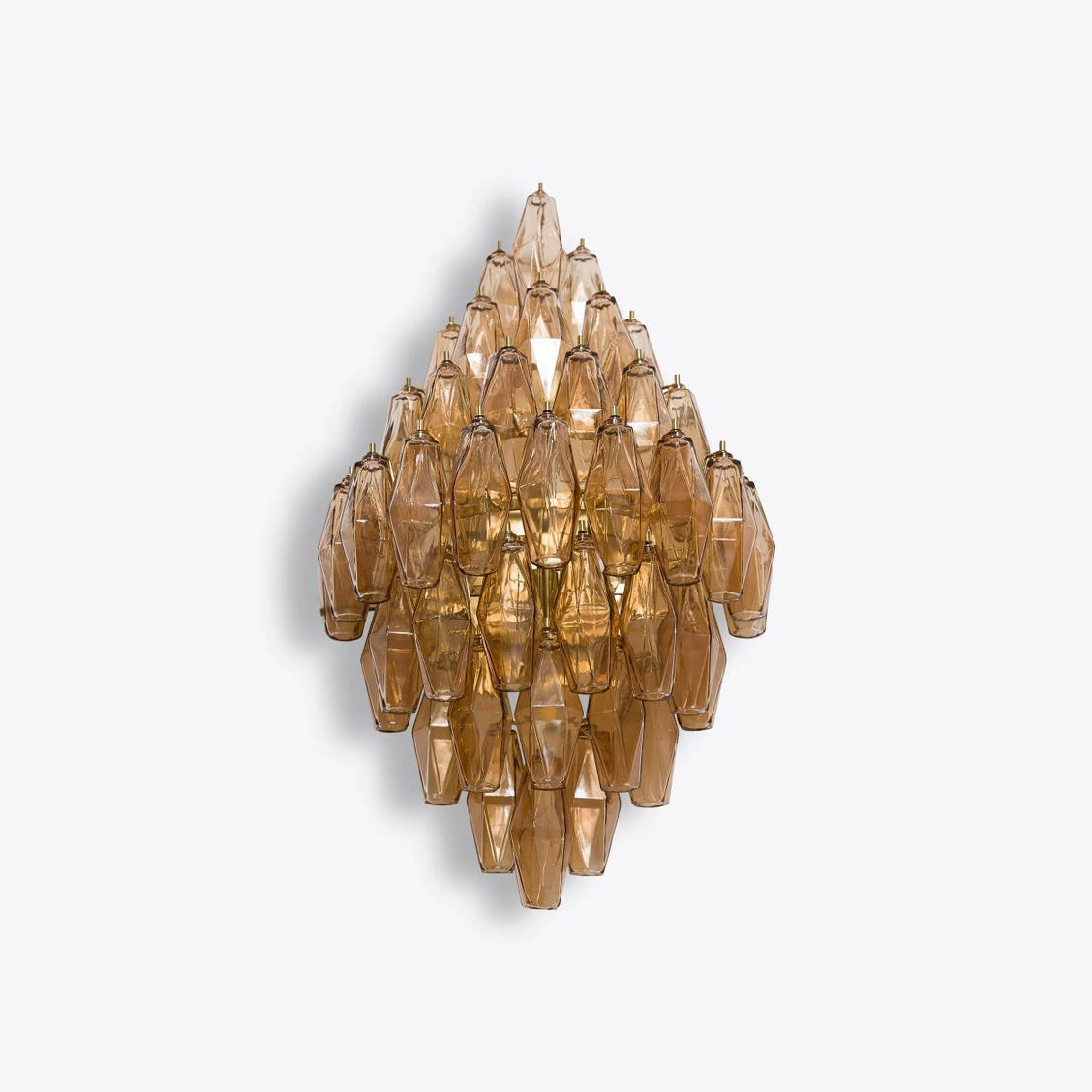 Zyrelis aplique de pared de vidrio polihedral
