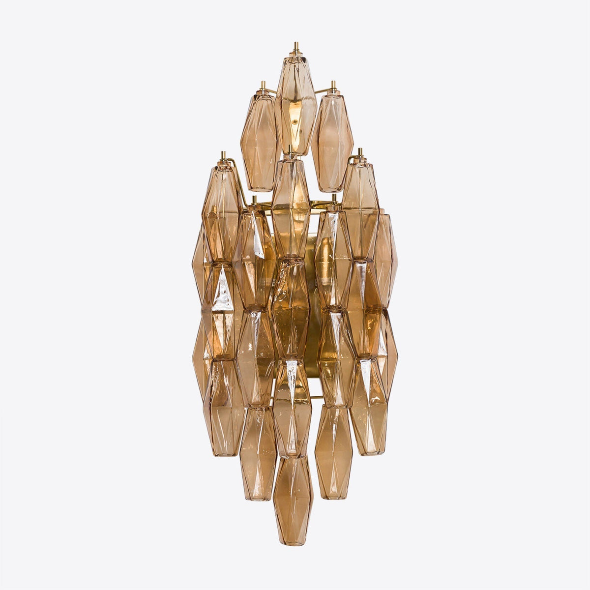 Zyrelis aplique de pared de vidrio polihedral