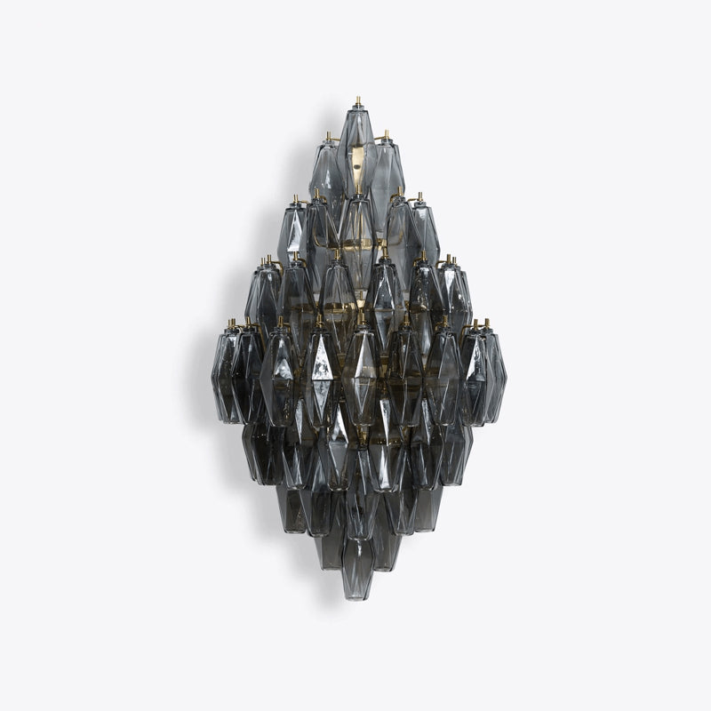 Zyrelis aplique de pared de vidrio polihedral