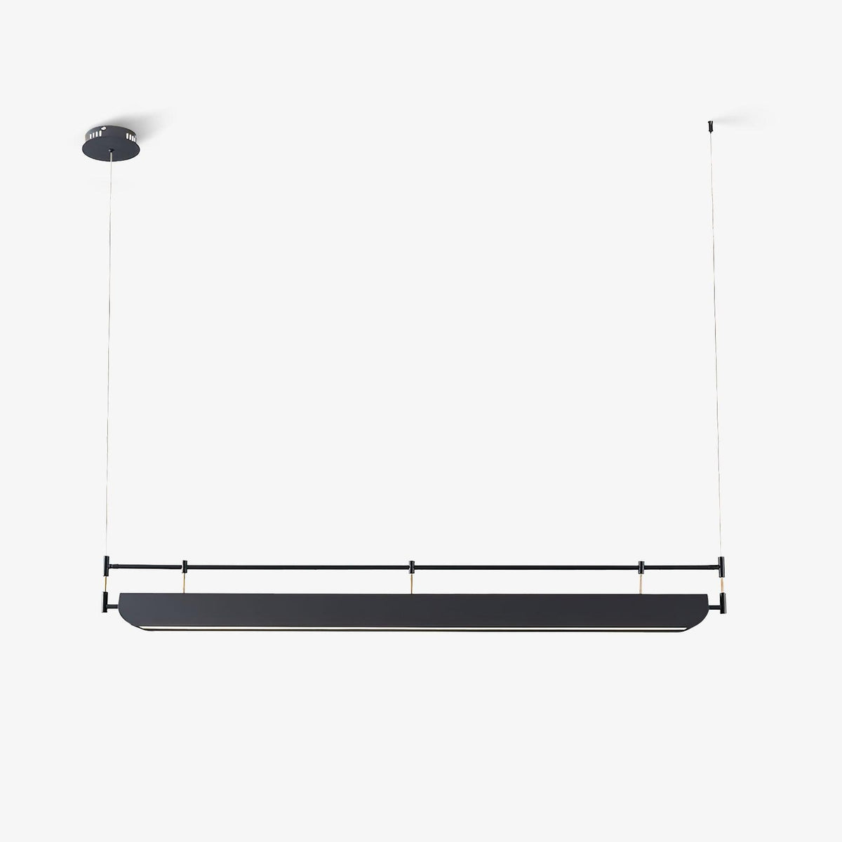 Terianora lámpara de araña negra con techo LED