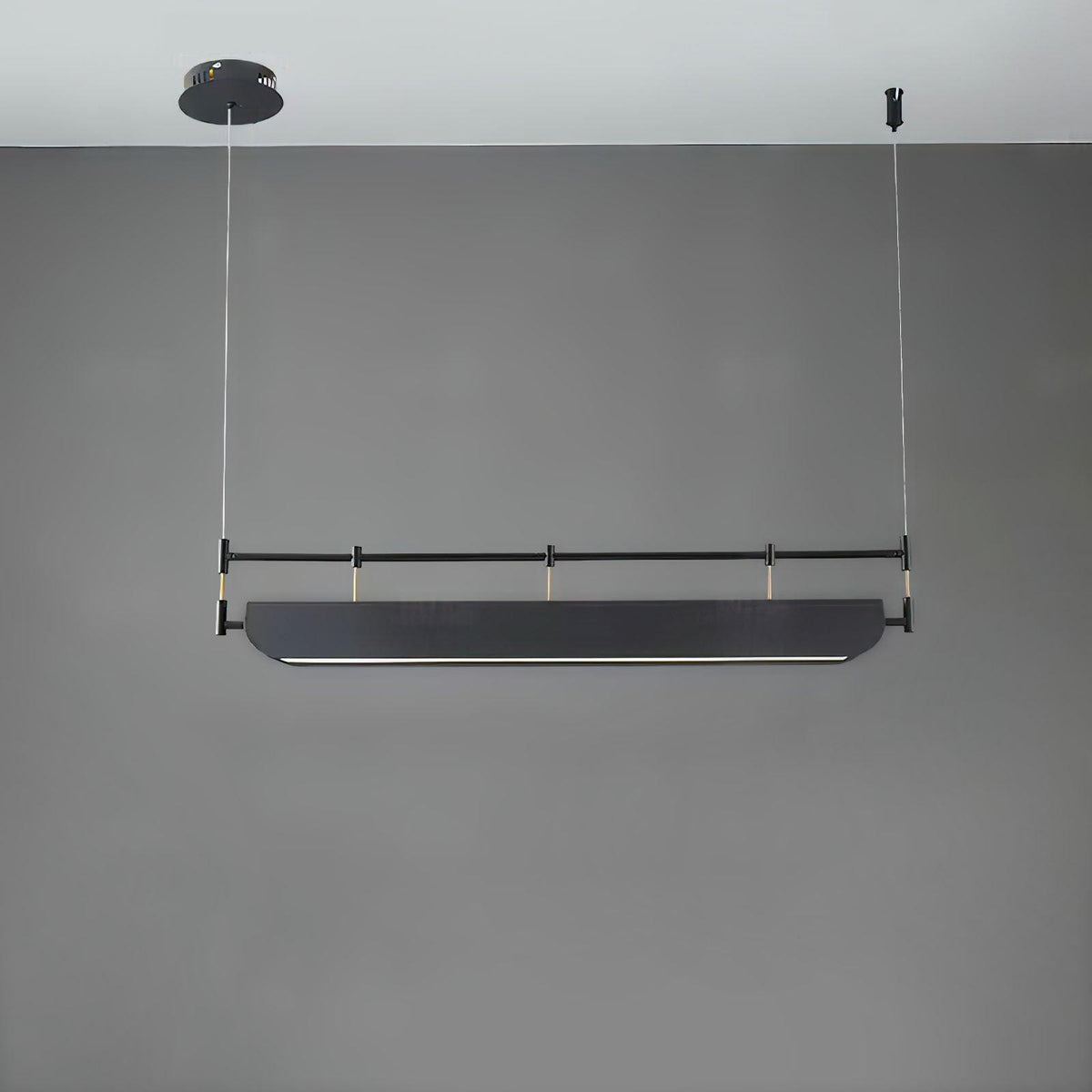 Terianora lámpara de araña negra con techo LED