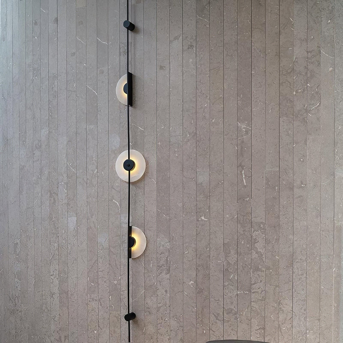 Slender aplique de pared alabastro moderno minimalista