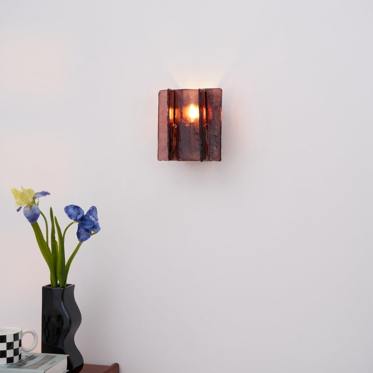 Solanic Aplique de Pared Vidrio Artístico Elegante