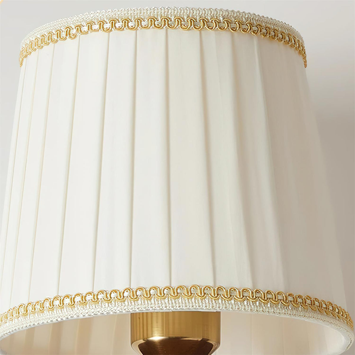 Blixen aplique de pared tejido clásico dorado nogal para dormitorio
