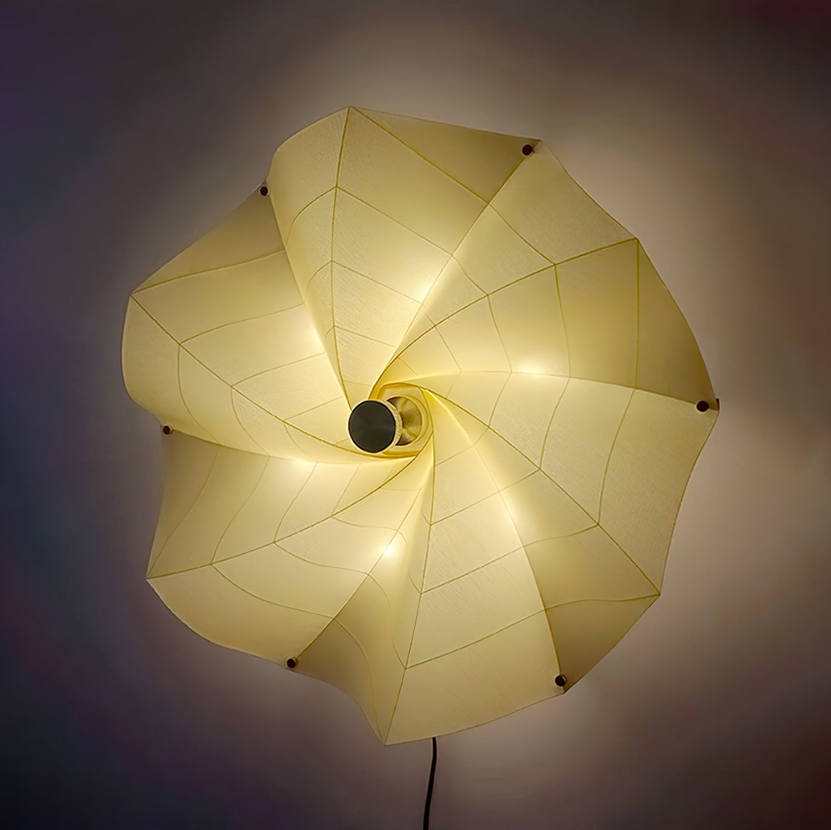 Liniise lámpara colgante de tejido con sombra plisada beige