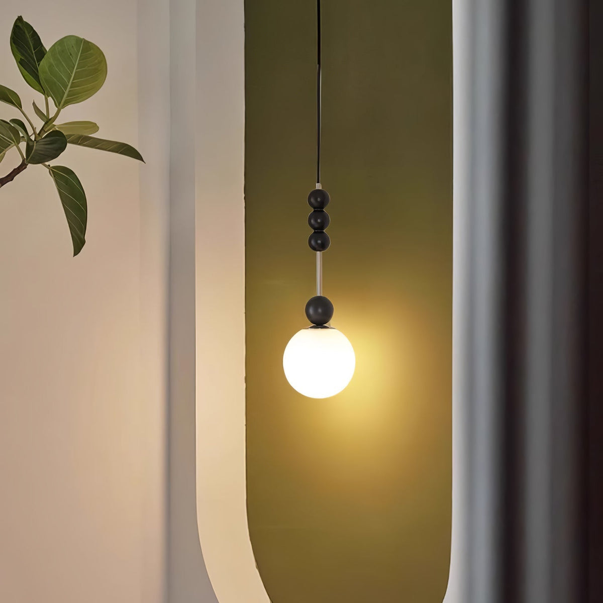 Miraleth lámpara colgante minimalista de madera