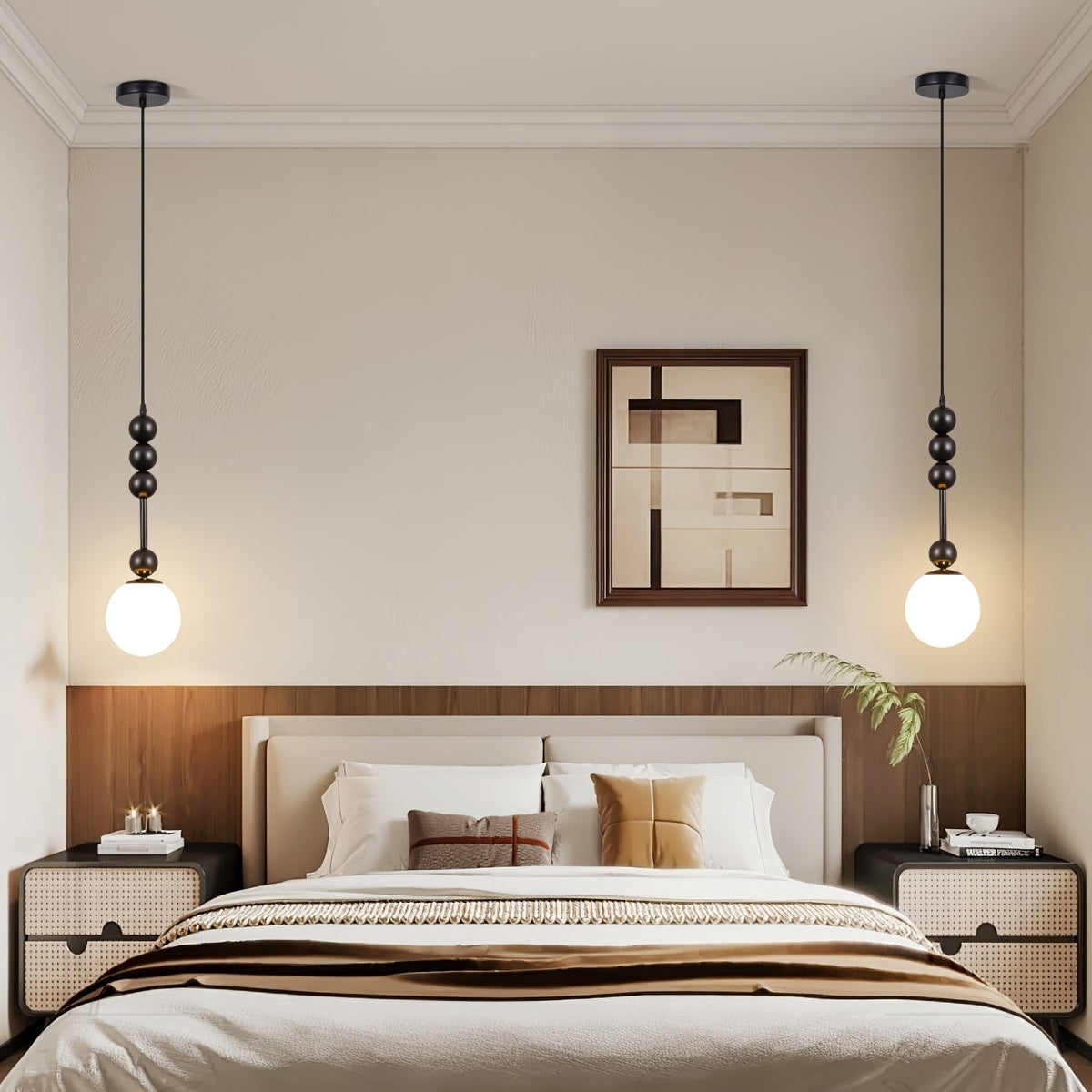 Miraleth lámpara colgante minimalista de madera