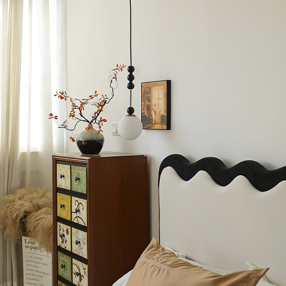 Miraleth lámpara colgante minimalista de madera