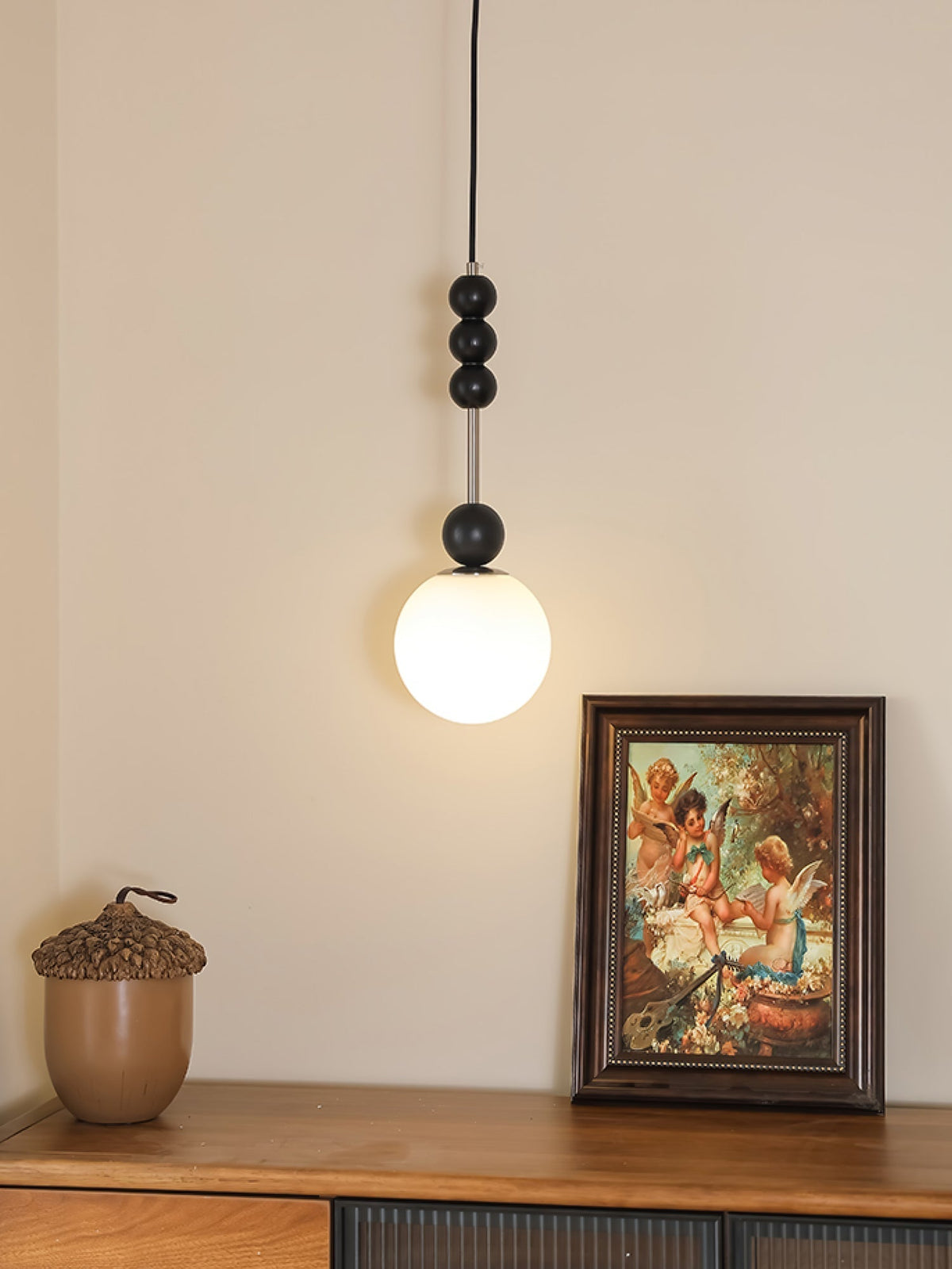 Miraleth lámpara colgante minimalista de madera
