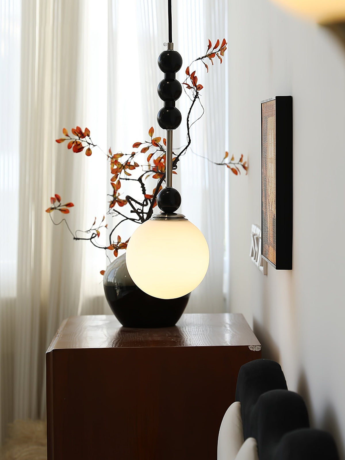 Miraleth lámpara colgante minimalista de madera