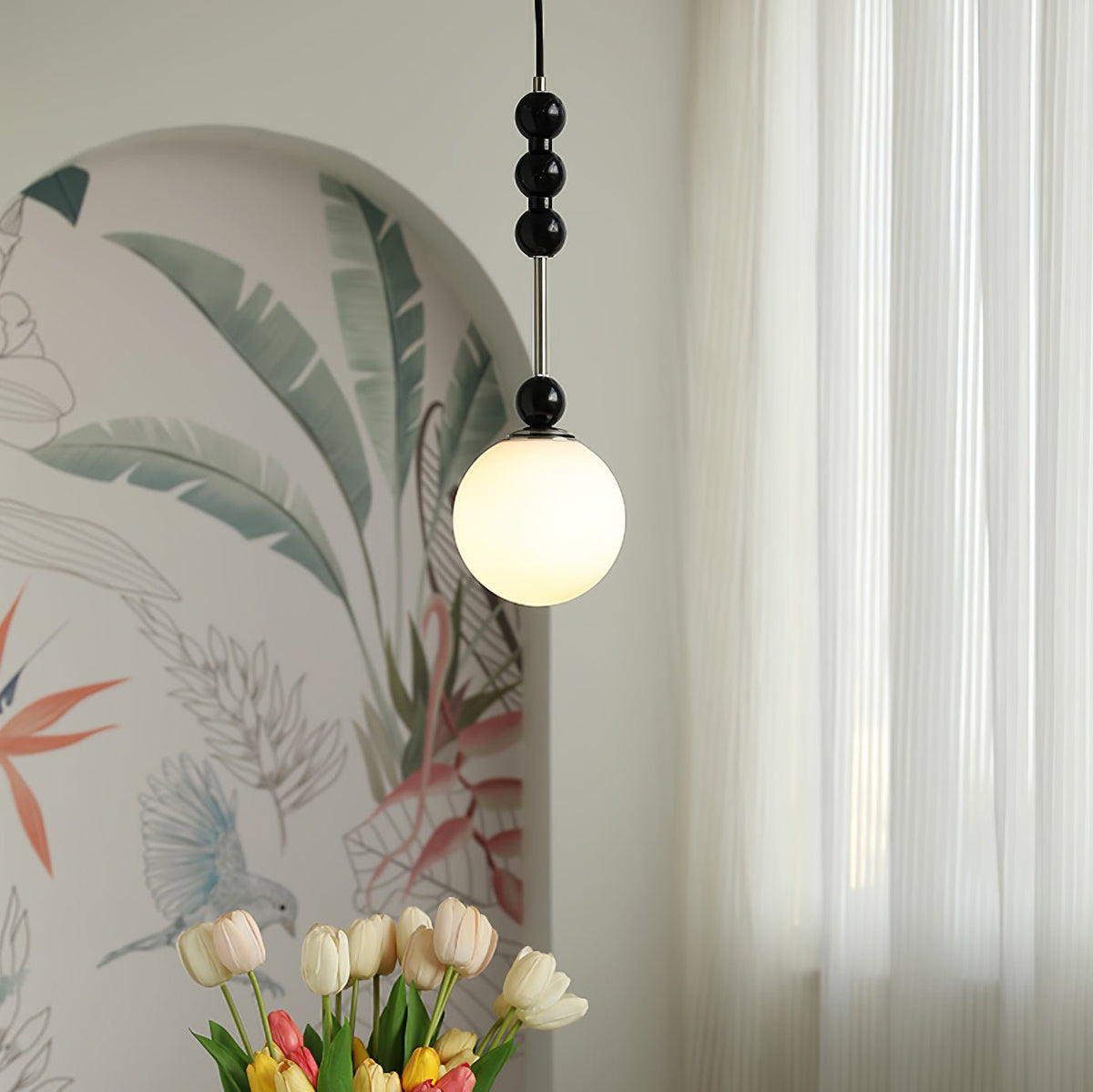 Miraleth lámpara colgante minimalista de madera