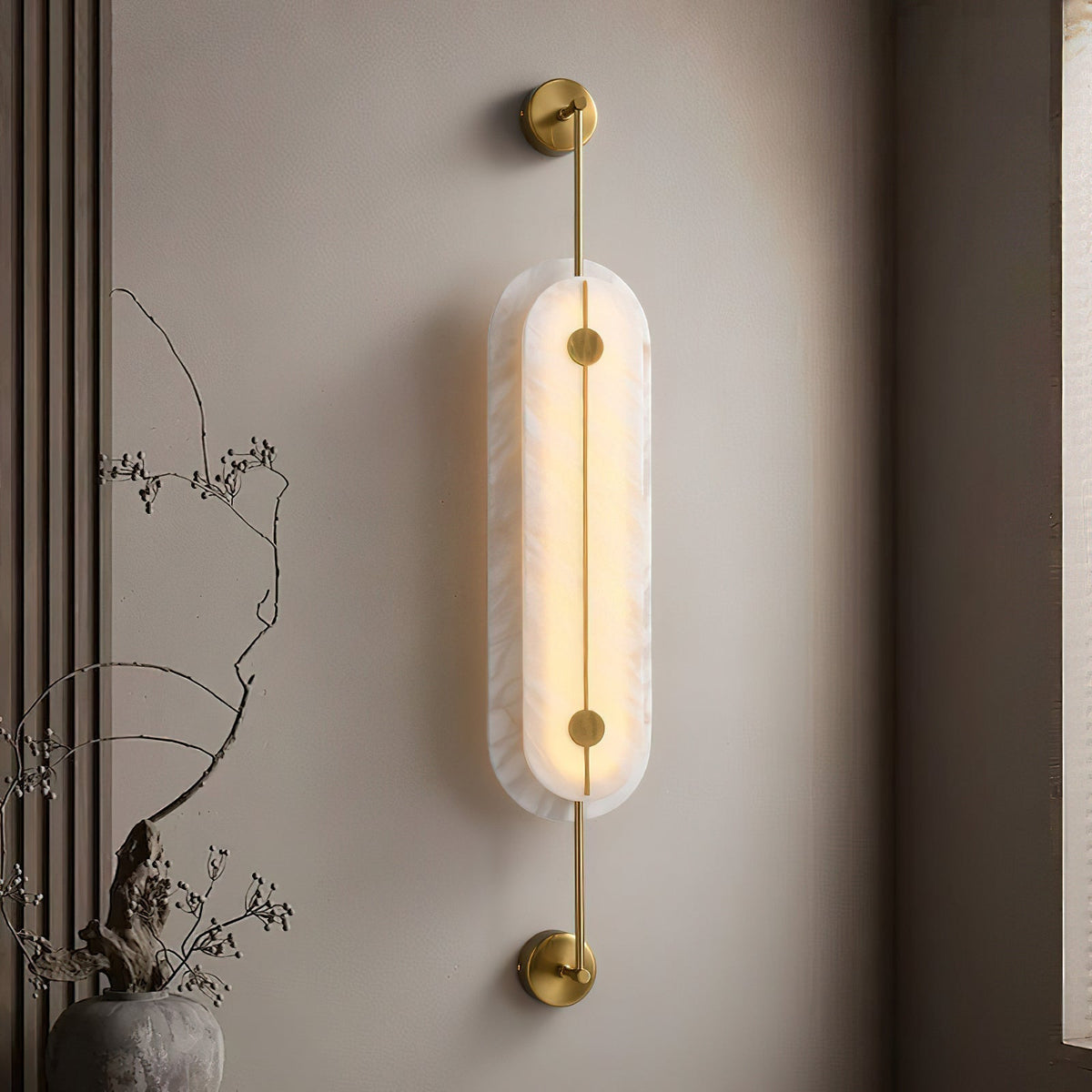 Brace alabastro aplique de pared
