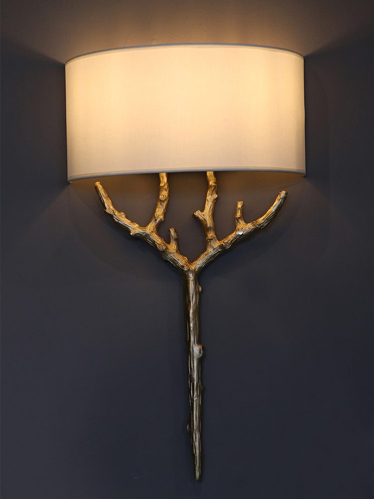 Ceryndir Antler aplique de pared de latón
