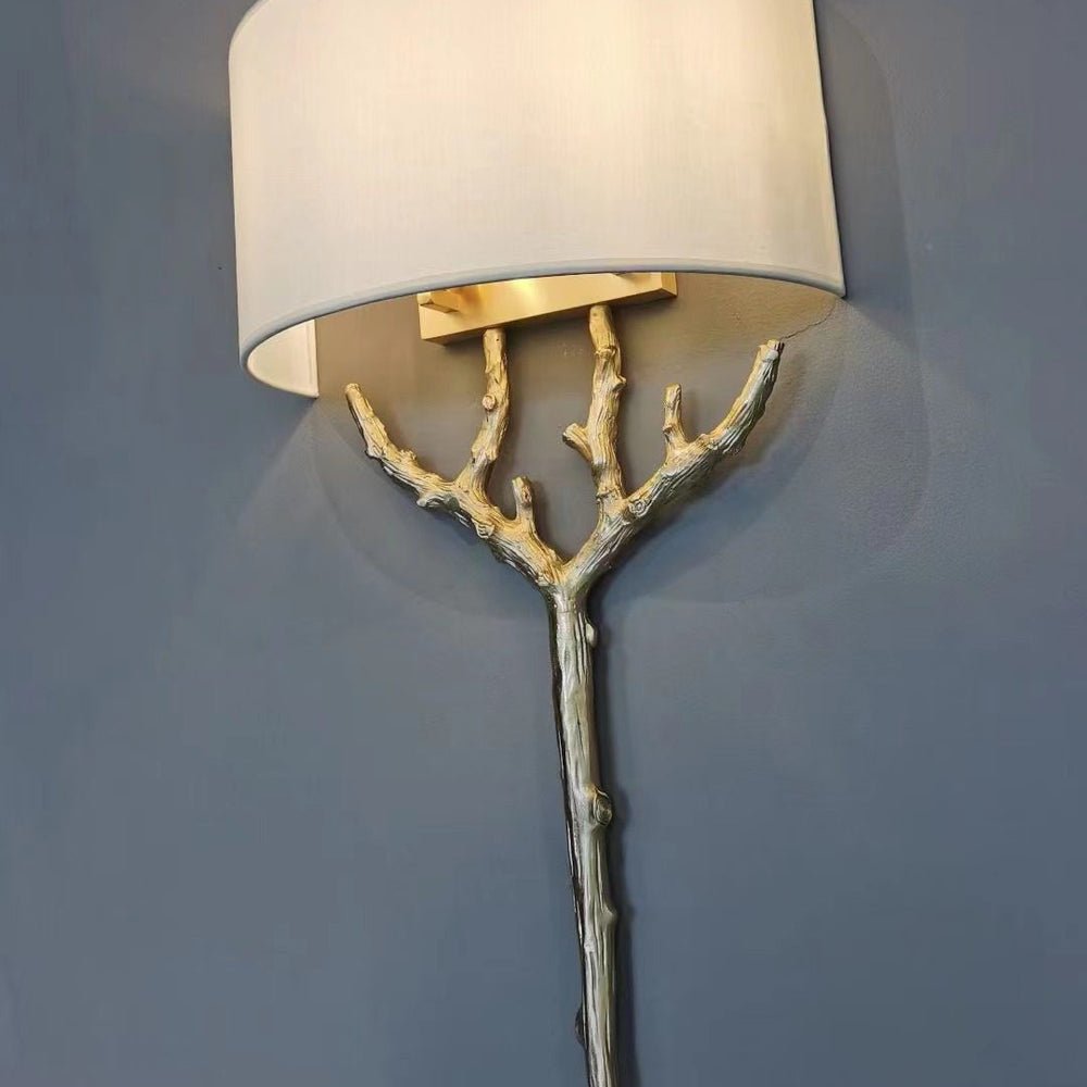 Ceryndir Antler aplique de pared de latón