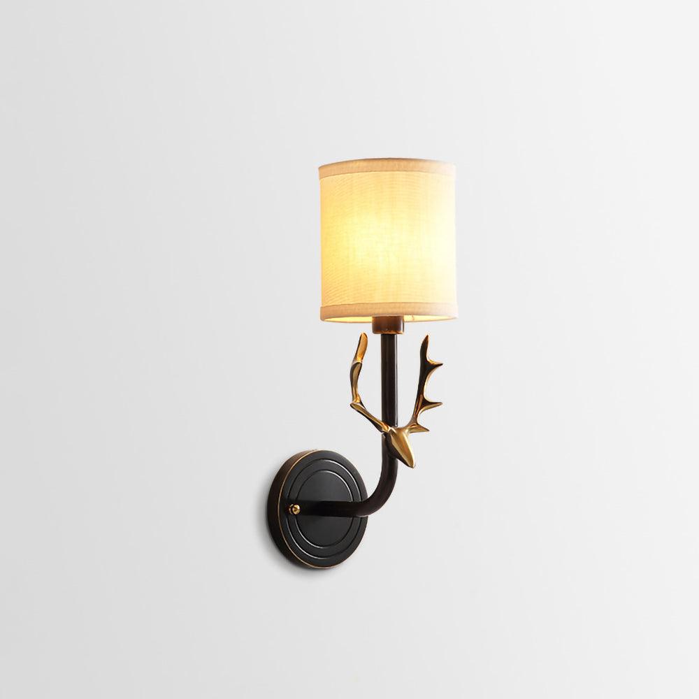 Auriviella aplique de pared elegancia Cabeza de ciervo latón