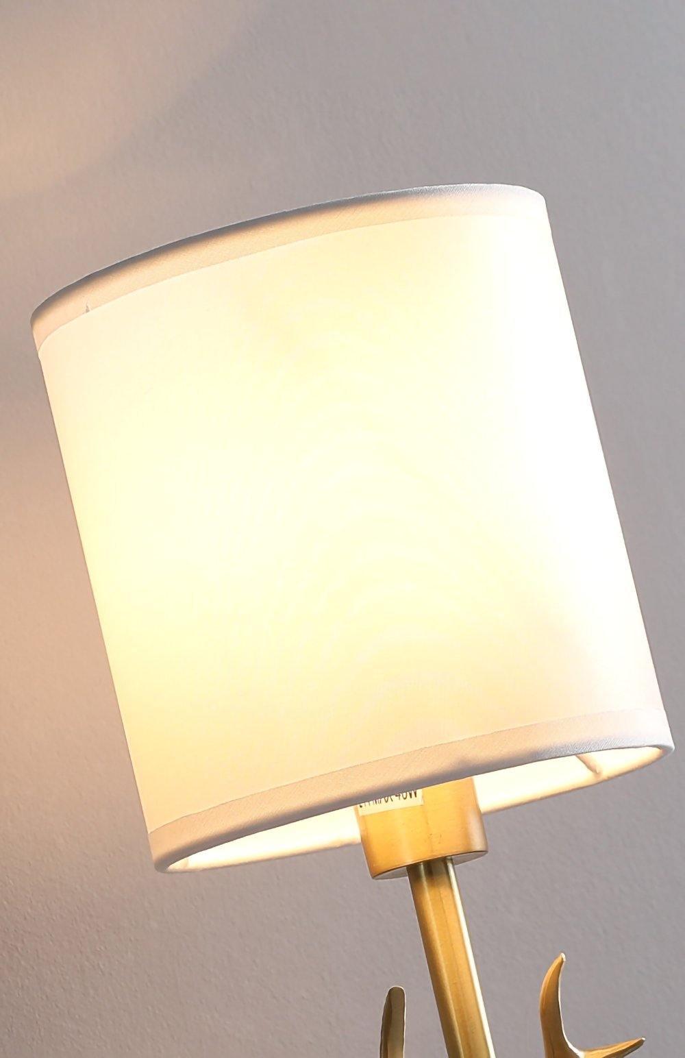 Auriviella aplique de pared elegancia Cabeza de ciervo latón