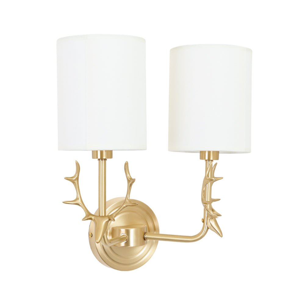 Auriviella aplique de pared elegancia Cabeza de ciervo latón