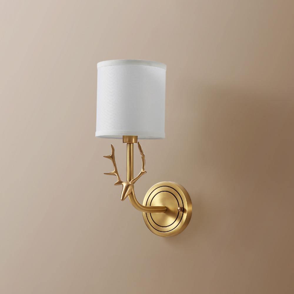 Auriviella aplique de pared elegancia Cabeza de ciervo latón