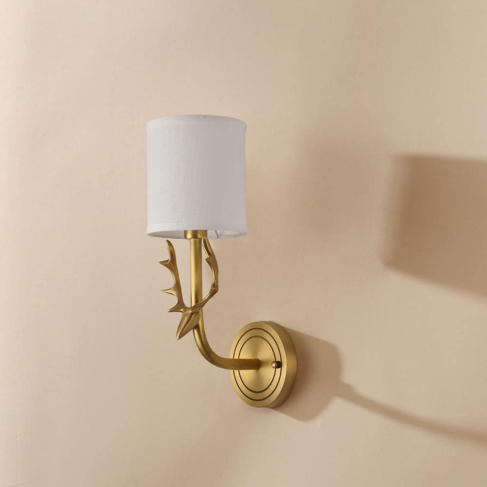 Auriviella aplique de pared elegancia Cabeza de ciervo latón
