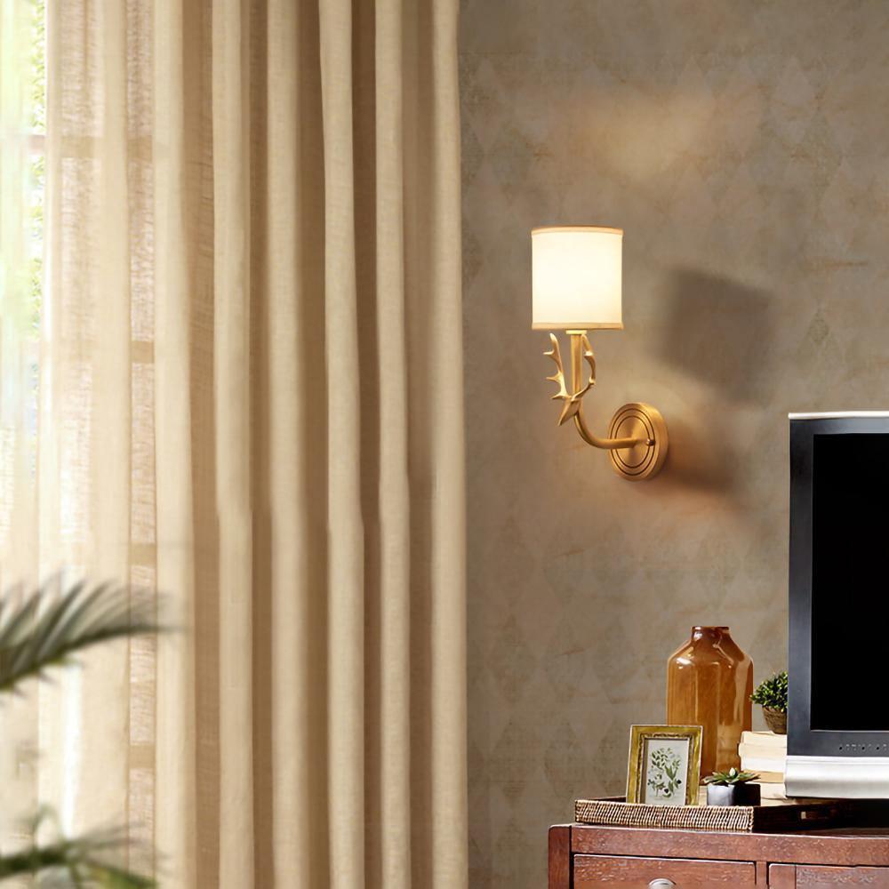 Auriviella aplique de pared elegancia Cabeza de ciervo latón