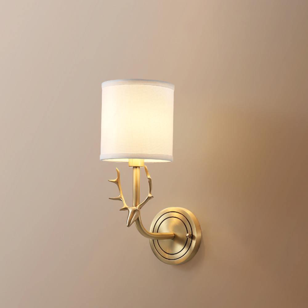 Auriviella aplique de pared elegancia Cabeza de ciervo latón