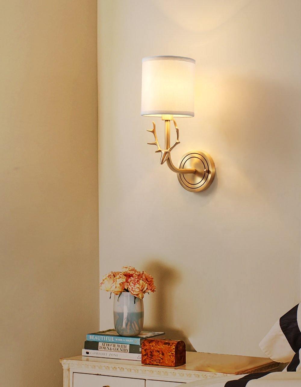Auriviella aplique de pared elegancia Cabeza de ciervo latón