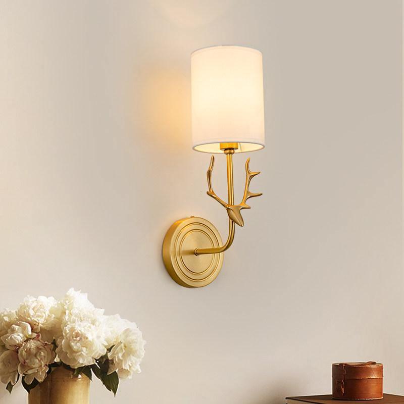 Auriviella aplique de pared elegancia Cabeza de ciervo latón