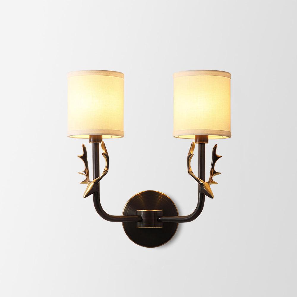 Auriviella aplique de pared elegancia Cabeza de ciervo latón