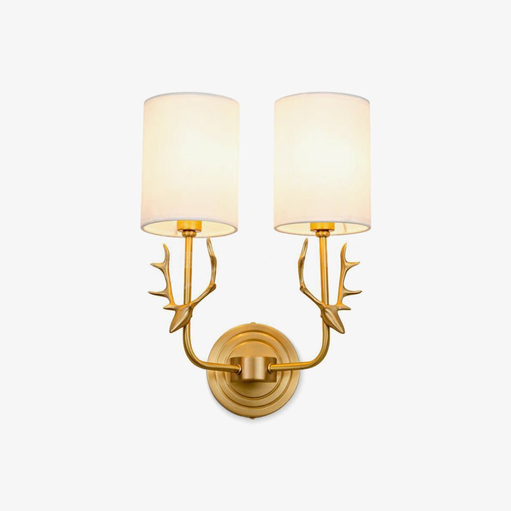Auriviella aplique de pared elegancia Cabeza de ciervo latón