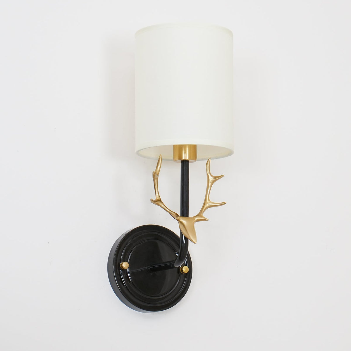 Auriviella aplique de pared elegancia Cabeza de ciervo latón