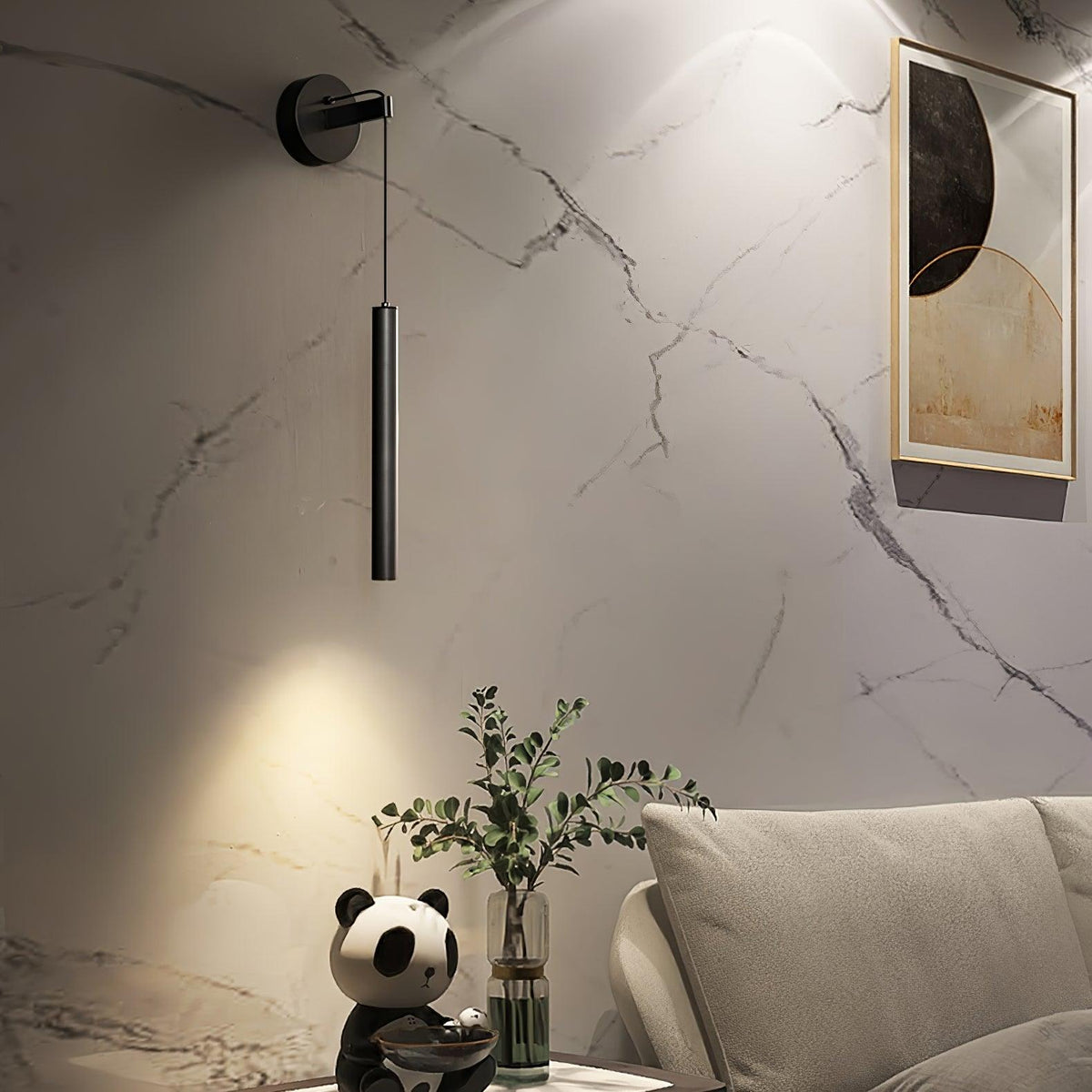 Loxley aplique de pared moderno minimalista lineal de latón