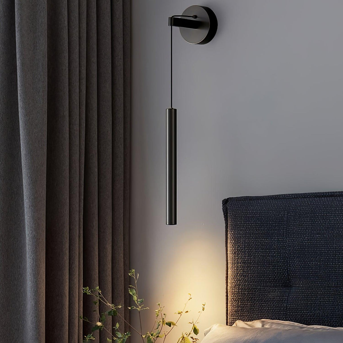 Loxley aplique de pared moderno minimalista lineal de latón