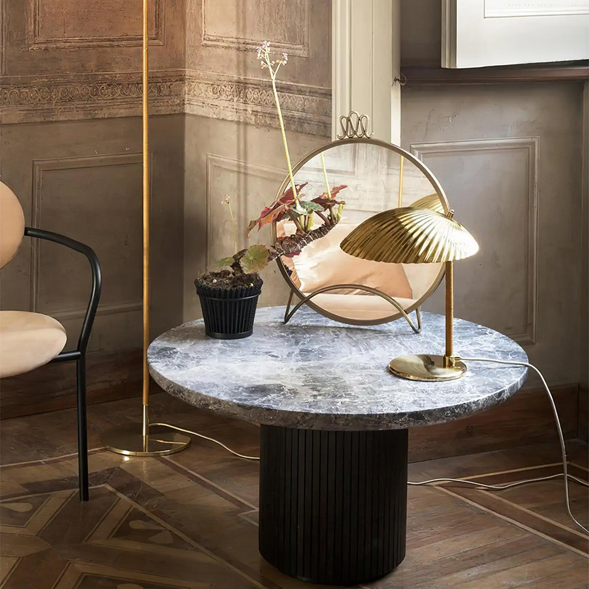 Zorare lámpara de mesa de latón glam